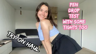 Try on Haul | Pen Drop Test (with some tights)