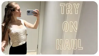 [4K] Two Elegant White Top for Try on Haul | Try on Haul with Anna Little 2024