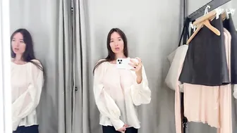 [4K] Transparent Sheer Clothes Try On with Sasha | No Bra & See Through Haul #2