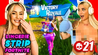 STRIP FORNITE WITH MY BESTFRIEND PART 2 *NO BLUR* ???? 1 kill = 1 strip!