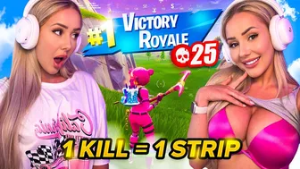 Fortnite challenge! 1 KILL = REMOVE 1 PIECE OF CLOTHING ! *RISKY* ????