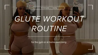 10 MIN BOOTY WORKOUT (At home or gym)