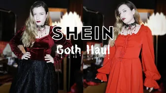 SHEIN Vintage Goth try on haul ♥️♥️♥️♥️‍♀️ #1