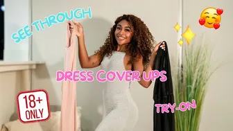 [4k] SEE THROUGH Dress Cover Ups | Try-On