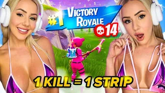 1 KILL = 1 STRIP OG FORTNITE CHALLENGE ???? *RISKY* || BONNIE BROWN