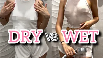 DRY VS WET TOP | with Bella ♥️♥️ #1