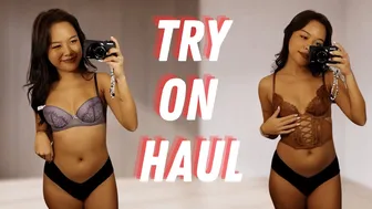 4K TRANSPARENT 3 Lingerie Sets TRY ON HAUL With Danie Jane #1