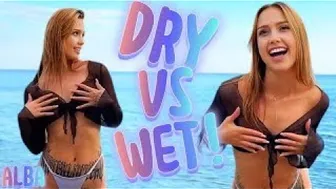 ♥️♥️♥️♥️ Fashion Face-Off: Wet vs Dry Challenge #tryonhaul #wetvsdry #fashion2024 #1