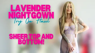 4K TRANSPARENT Nightgown Try On | NO BOTTOMS | SHEER and SEE THRU #1