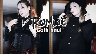 ROMWE Victorian Goth try on!