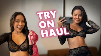 4K TRANSPARENT Sheer Lingerie TRY ON HAUL With Danie Jane