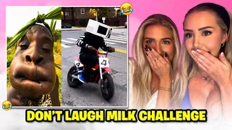 Don’t Laugh Milk Challenge With My Sister! ♥️♥️♥️♥️ #1