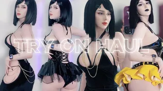 TRY ON HAUL Goth ???? Hot See Through Clothes, Dresses, Transparent Lingerie