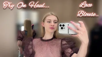 [4K] TRANSPARENT TRY ON HAUL with Lolly In Dressing Room