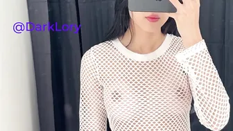 4K Transparent Tops Try On Haul | DarkLory #2