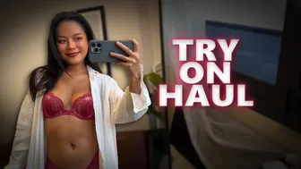 4K TRANSPARENT Lingerie TRY ON Haul with Danie Jane #1