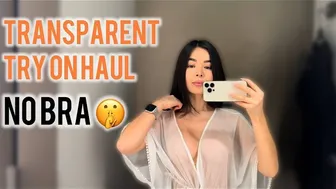 [4K] Try on haul Transparent clothes