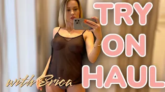 See-Through Haul 2024 | 4K Transparent Swimsuit Try-on Haul with Erika ❣️