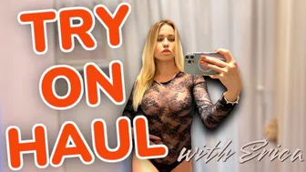 See Through Haul 2024 | 4K Transparent Bodysuit Try-on Haul with Erika ❣️