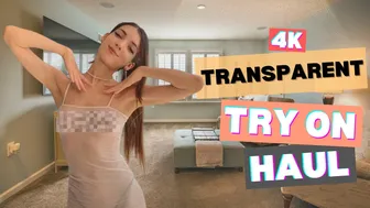 [4K] Transparent Try-on Haul with Katy | ♥️♥️Outfit Ideas ♥️♥️ | See Through Haul #1