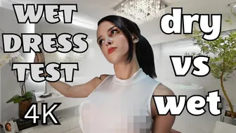 4K NoBra Transparent Dry Vs Wet Transparent Haul with DarkLory #1