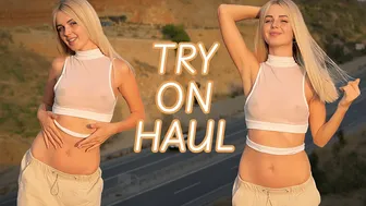 4K TRANSPARENT See-Through Top TRY ON HAUL With Vivian #1