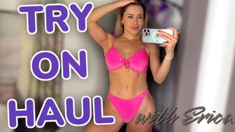 Bikini Try On | See Through Haul 2024 | 4K Transparent Bodysuit Try-on Haul with Erika ❣️ #1