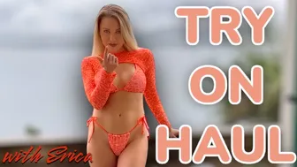 Bikini Try-On Haul | Modeling Bikinis 2024 | Try On Swimwear Haul With Erika ❤️‍♥️♥️ #1