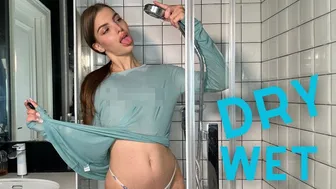 4K Transparent Clothes Haul Challenge: Wet vs Dry Edition | Eliana TryOn #1