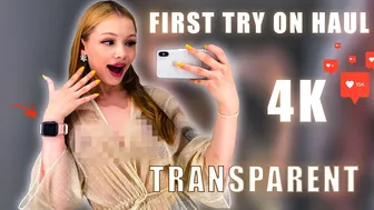 Transparent Clothes with Shelly | See-Through Try On Haul At The Mall [4K] #1