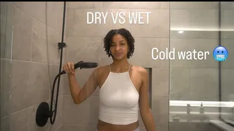 DRY VS WET | white TRANSPARENT crop top #1