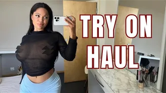 [4K] Transparent Top Try on Haul