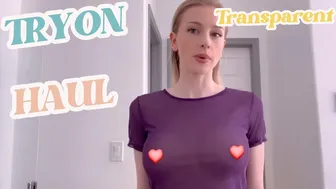 Transparent dress See through ???? Try on haul