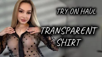 [4K] Transparent Clothes Haul with Nicol | No Bra