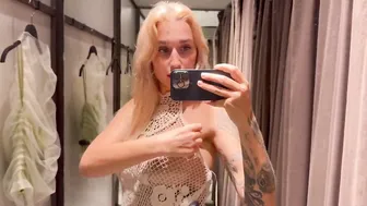 [4K] Transparent Try On Haul In Dressing Room | Get Ready With Lera(2024) #2