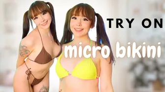 [4K] Bikini Try On Haul 2024: Hot Summer Combo with Alice Bong #1