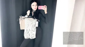 Try on haul 2024 | Transparent dresses haul with Morticia Addams #2