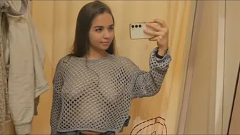 Try on Haul Beautiful Mesh Tops #1