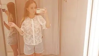 [4K] Stunning Transparent Blouses Try-On-Haul | Romantic Lace & Floral Patterns | With Mia Rose #4