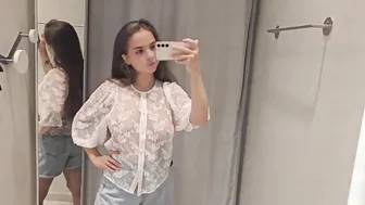 [4K] Stunning Transparent Blouses Try-On-Haul | Romantic Lace & Floral Patterns | With Mia Rose #5