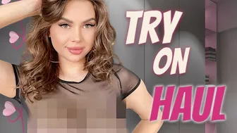 [4K] NEW TRANSPARENT TOP | TRY ON HAUL with Arianna #1