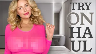 [4K] SUPER HOT Transparent Try on Haul | No Bra 2024 with Merelin #1