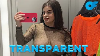 Transparent Tops Try on Haul | See-Through & Braless Vibe at Mall #1