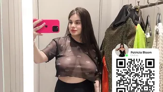 Transparent Tops Try on Haul | See-Through & Braless Vibe at Mall #5