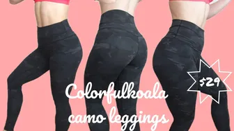 Camo Leggings Under $30 | Colorfulkoala Review #1