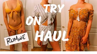 SUMMER ROMWE HAUL AND BIKINI TRY ON | fail♥️! #1