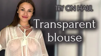 [4K] Transparent Try On Haul | See-Through Clothes No Bra Trend