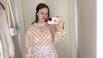 [4K] Transparent Try On Haul | See-Through Clothes No Bra Trend #2