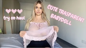 [4K] Try on Haul amazing transparent blouse with Eveline 2024 | See trough #1