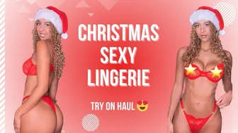 Cleo Clo | Christmas Lingerie try on haul | Mesh see through bra, panties, Lacy and latex